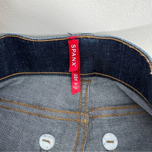 Spanx Skinny Jeans Pull On Stretchy Ankle Blue Women’s XL - Picture 7 of 11